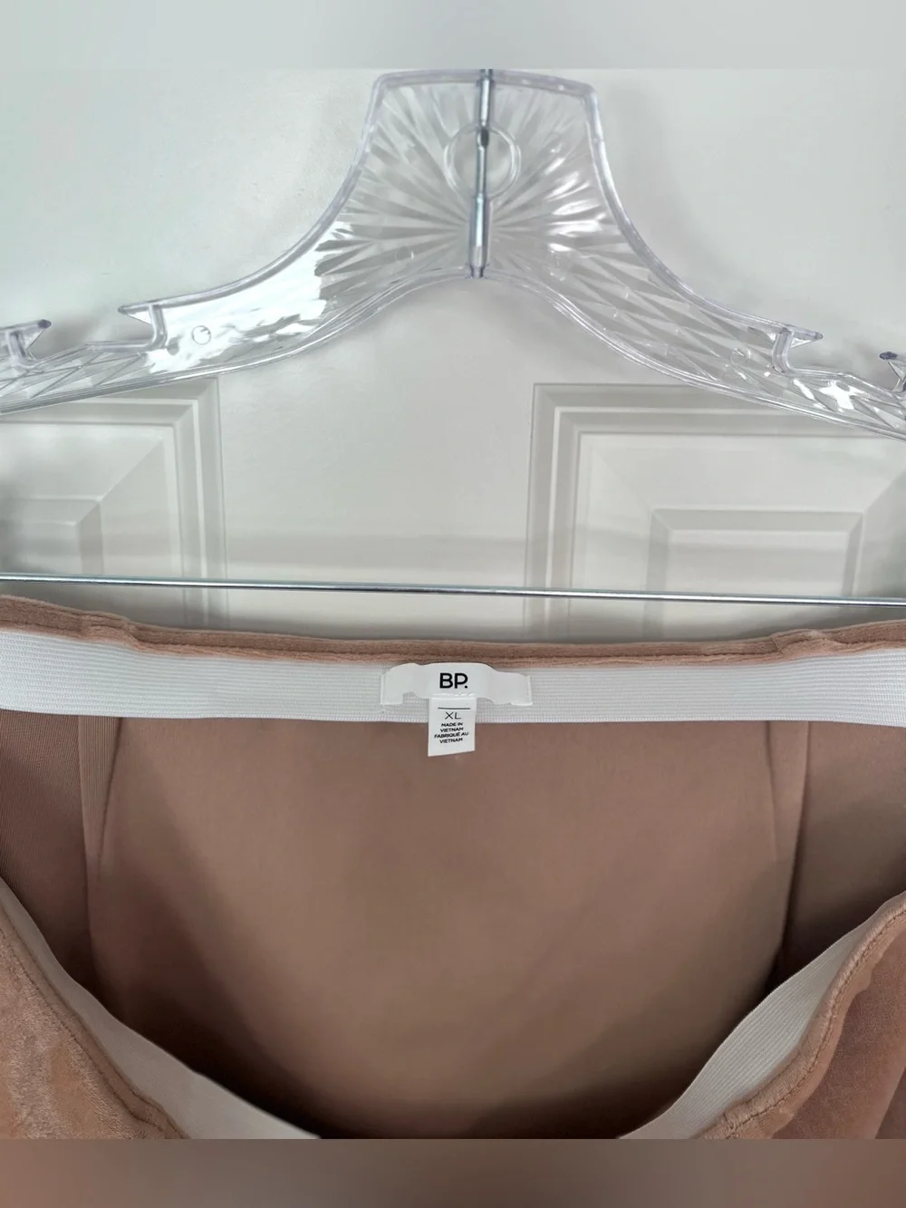 BP. Taupe Velvet Mini Skirt